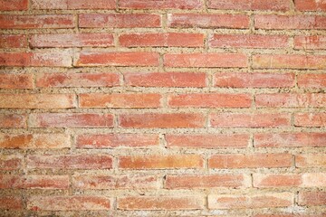 Old brick wall closeup