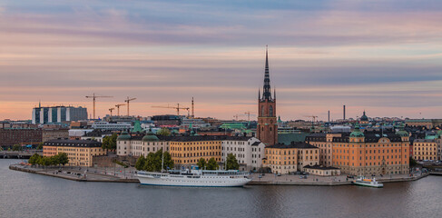 Fototapeta na wymiar Gamla Stan Sunset - Stockholm