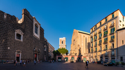 Fototapeta na wymiar Piazza del Gesù Nuovo