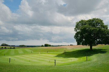 The Westwood public park and golf course in spring. Beverley, UK.