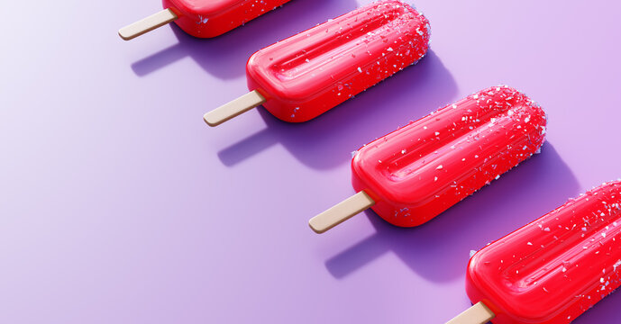 Orange popsicles background