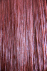 women's dyed pink hair in a curl