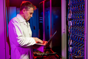 IT Engineer Troubleshooting Server Problem