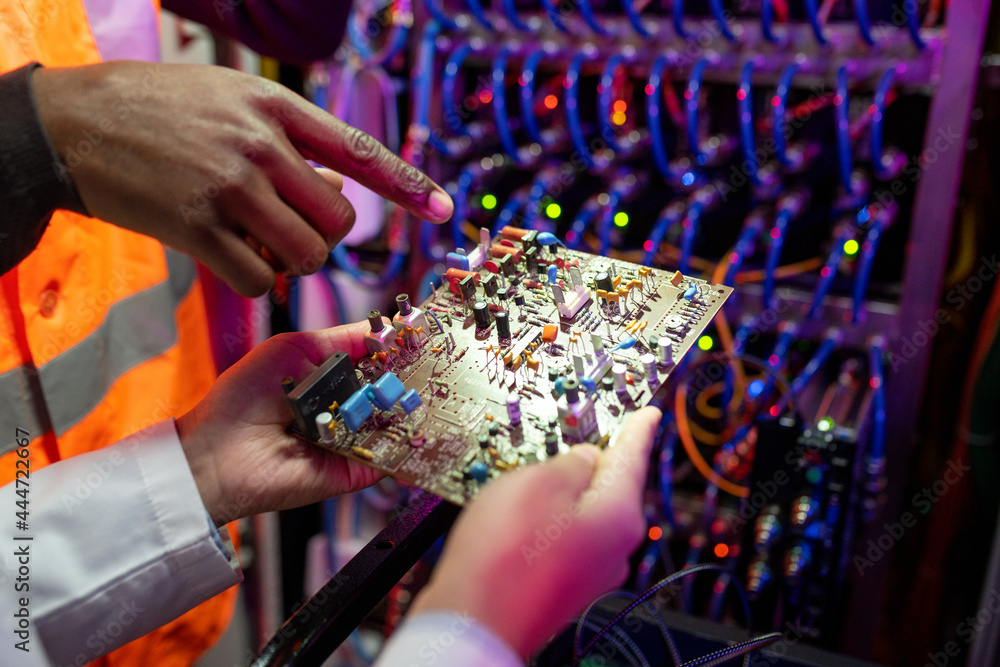 Poster Discussing Structure of Computer Circuit Board