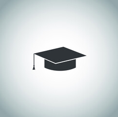 Black school icon on white background