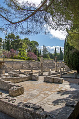 parc de Vaison-la-Romaine avec des vestiges romains