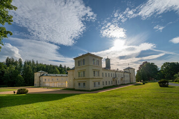 Fototapeta na wymiar State Castle Kynzvart - castle is located near the famous west Bohemian spa town Marianske Lazne (Marienbad) - Czech Republic
