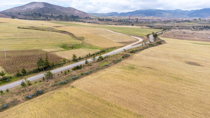 Gorgeous view of the road in the Peruvian Andes