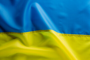 Textured flag of Ukraine in honor of Independence Day