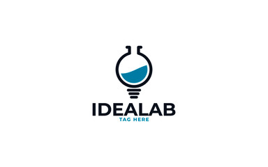 Idea lab minimalist simply sign symbol logo
