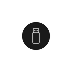 flash drive icon. Vector illustration for graphic design, Web, UI, app.