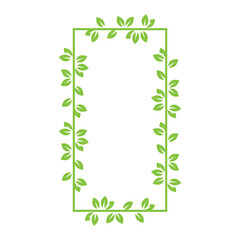 green leaves frame