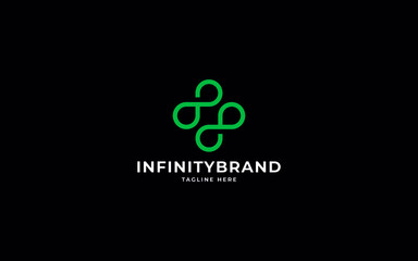 infinity double logo sign symbol. infinite sign symbol
