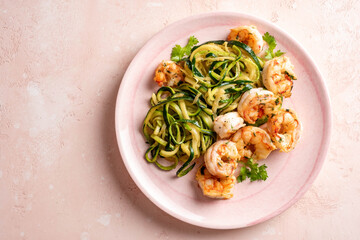 Summer salad with watermelon, mint, cucumber and feta cheese close up