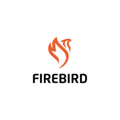 Fire Bird Logo Vector