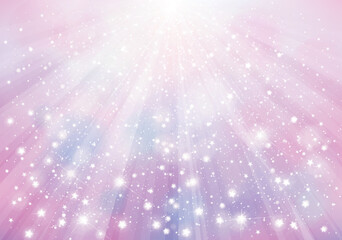 Vector  violet sparkling background with rays, lights and stars. - 444737022