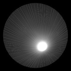 Abstract radial, radiating lines, stripes. Burst lines. Converging lines.