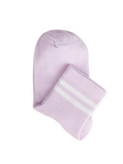 pink short socks isolated on a white background