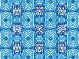 Ethnic Tribal Argyle Seamless Pattern. Abstract Mosaic Geometric Diamond Shapes Colorful Background. Traditional Boho Ikat Ornament. Digital art illustration