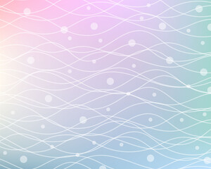 Rainbow pastel line wave bokeh background