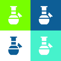 Bong Flat four color minimal icon set