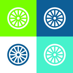 Ashoka Flat four color minimal icon set