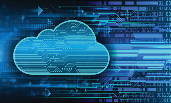 cloud computing circuit future technology concept background