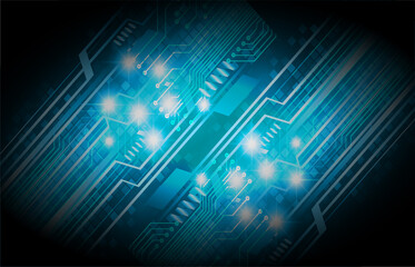 cyber circuit future technology concept background