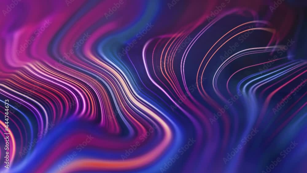 Poster digital technology animation. blur technology background digital wave. seamless loop 4k.