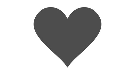 Heart icon. Shape love sign isolated on a background. Vector health illustration.