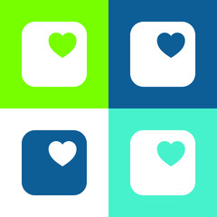 Apple Flat four color minimal icon set