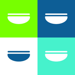 Balance Flat four color minimal icon set