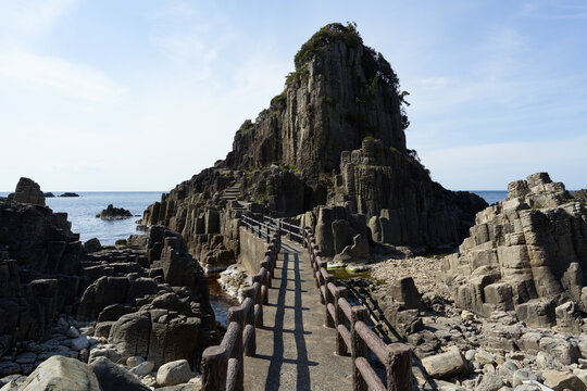Hokojima on the Echizen coast in Fukui prefecture         