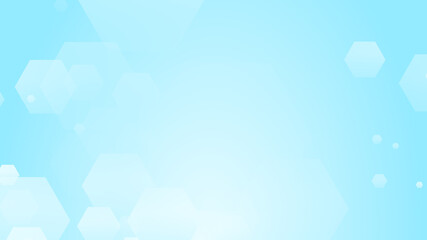 Fototapeta premium Abstract hexagon geometric white blue pattern technology medical and science background.