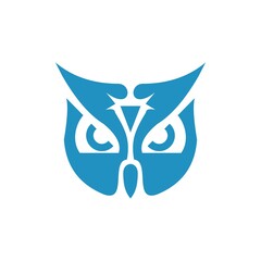 owl bird logo design vector