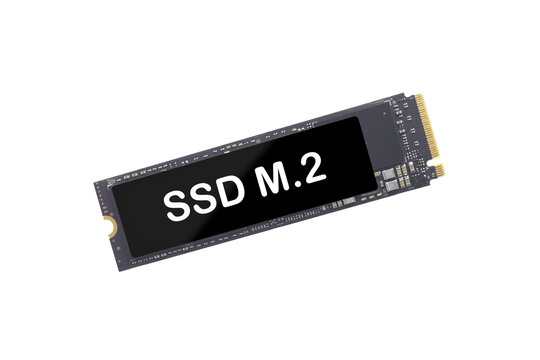 SSD M.2 NVMe isolated on white background
