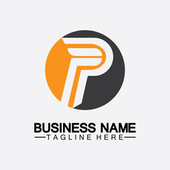 Letter P Logo vector illustration design