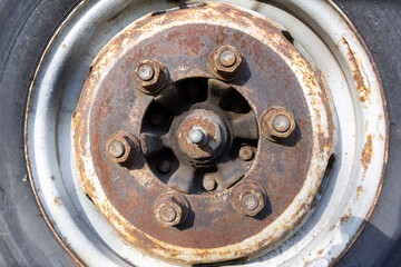 an old rusty disc