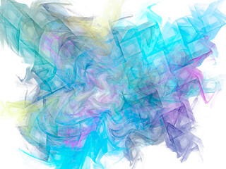 Fototapeta na wymiar futuristic surreal digital 3d design art abstract background fractal illustration for meditation and decoration wallpaper