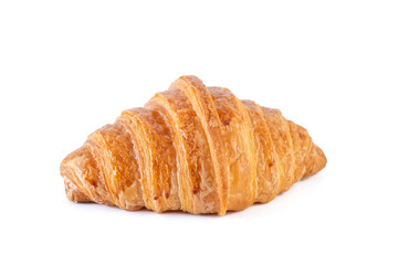 Fresh croissants on a white background. Croissants isolated. French breakfast