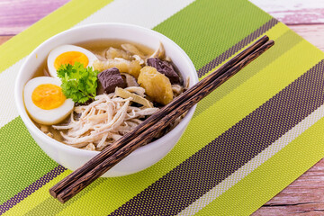 Fish maw in chicken broth