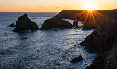 Kynace cove sunset , Cornwall, U.K 