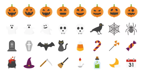 Tischdecke Halloween Icon Set © Satoshi Kikyo