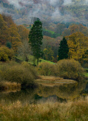 autumn landscape , lake district . U.K 