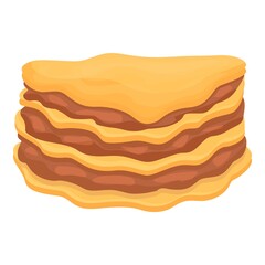 Lasagna icon cartoon vector. Lasagne pasta. Italian dish