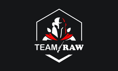 team raw vector logo - clan logo