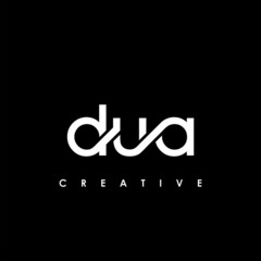 DUA Letter Initial Logo Design Template Vector Illustration