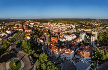 Fototapeta na wymiar Aerial view from Abrantes Tower, Portugal