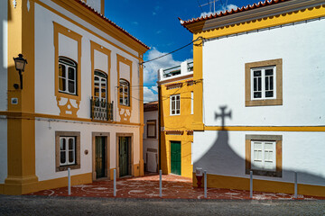 Old streets of Nisa in Alentejo, Portugal