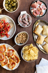 Italian Aperitivo Buffet on a table